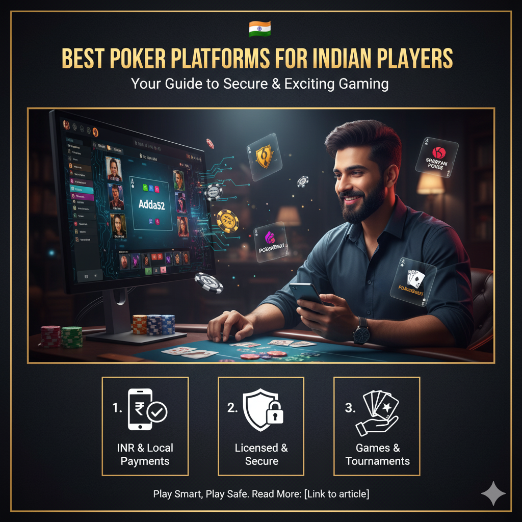 Best Poker Platforms for Indian Players