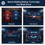Sports betting screen showing odds, spreads, and betting slip on a smartphone.