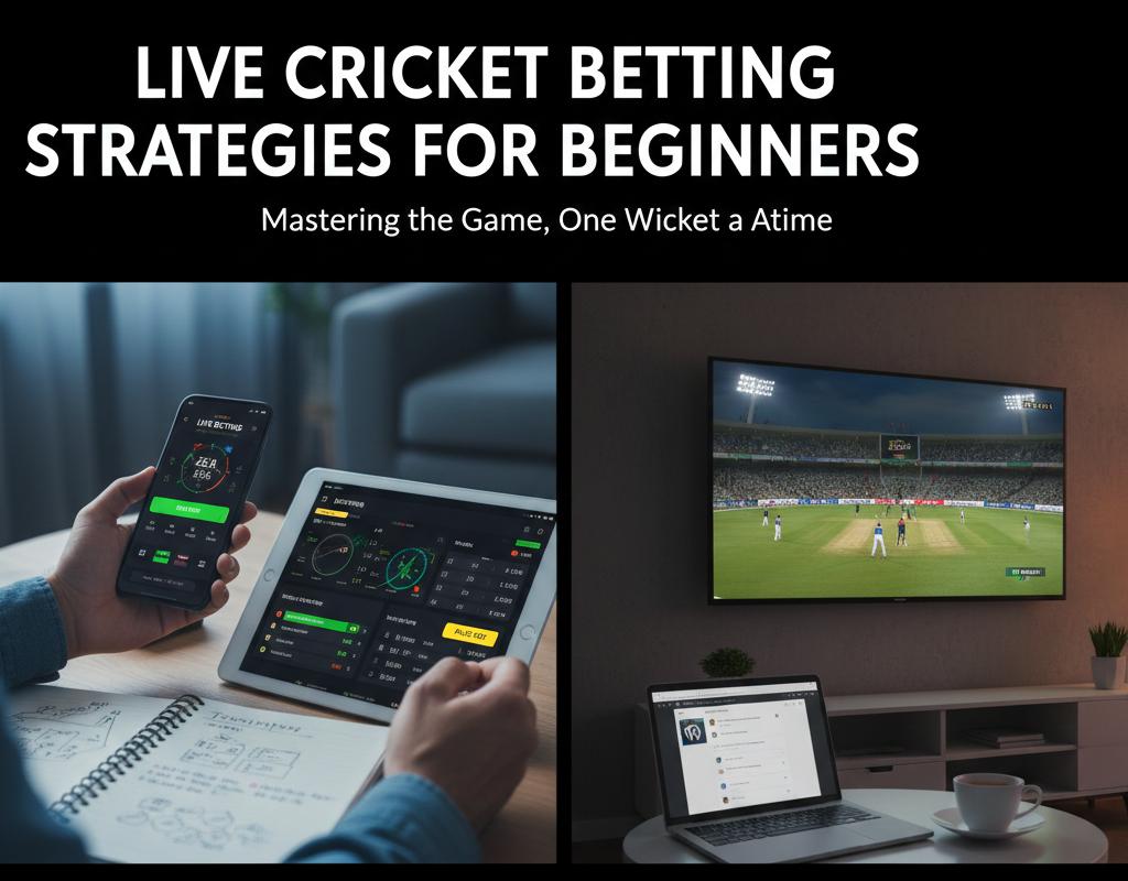 Live cricket betting strategies for beginners with in-play match action